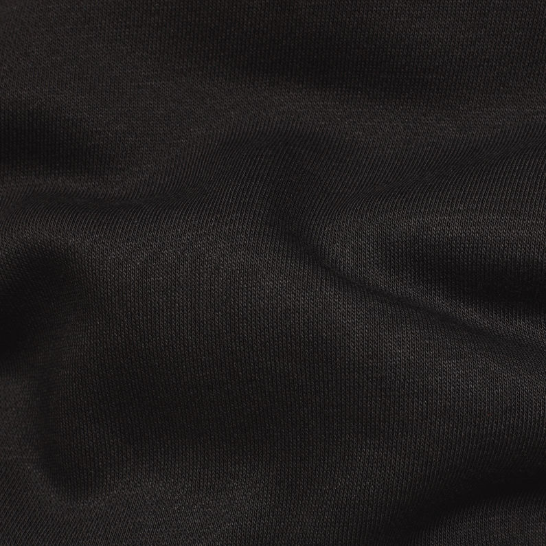 G-Star RAW® Togrul Stor Hooded Sweater Black fabric shot
