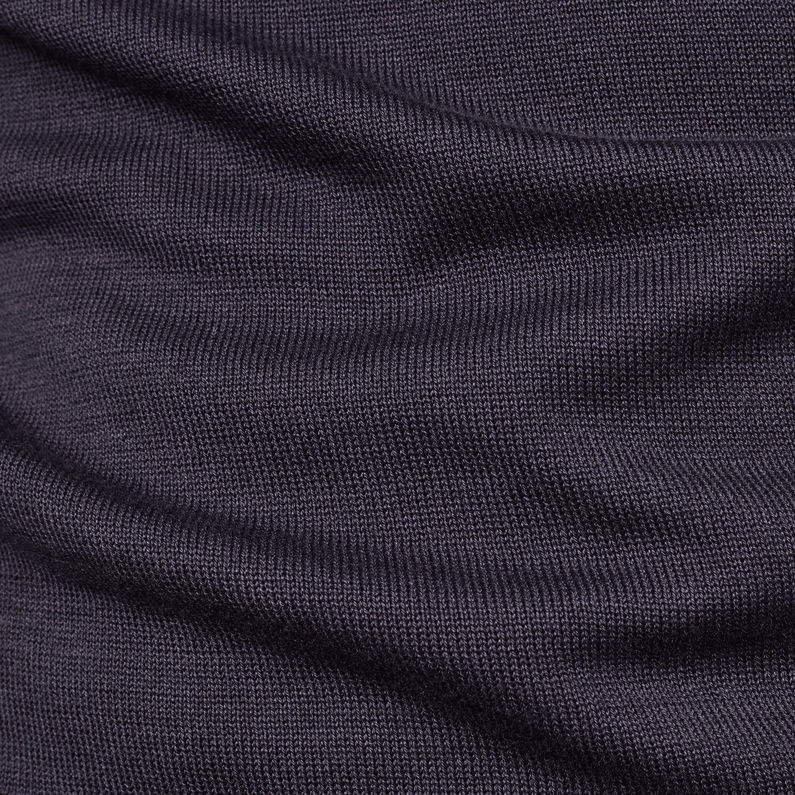 G-Star RAW® Core Mock Turtle Knit Dark blue fabric shot
