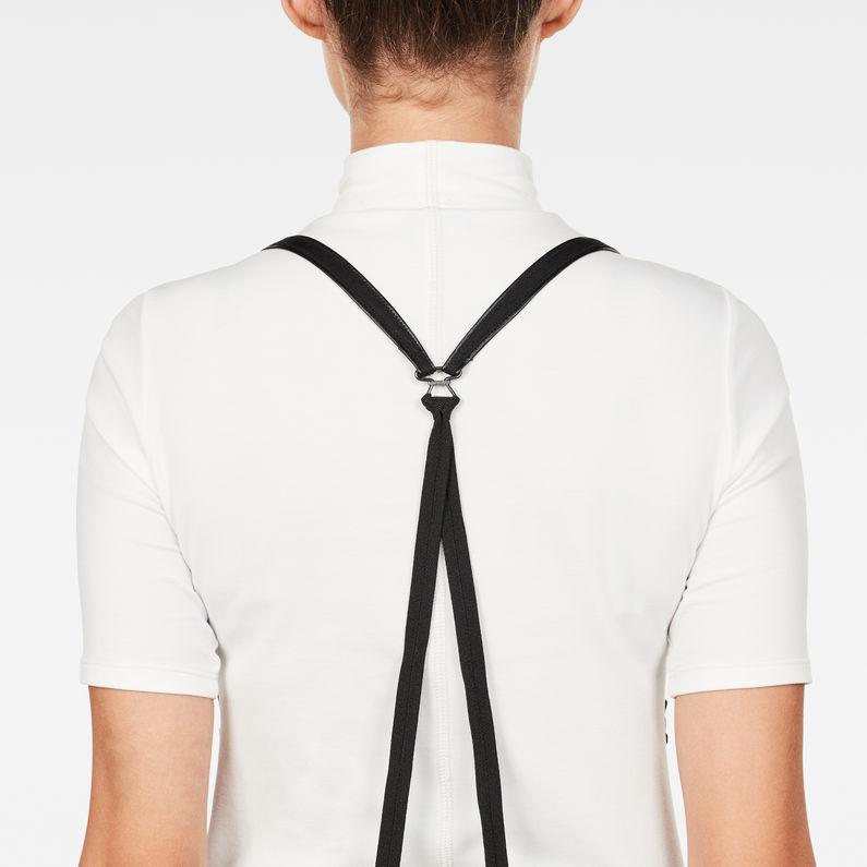 G-Star RAW® Bronson Braces Mid Waist Boyfriend Chino Black detail shot
