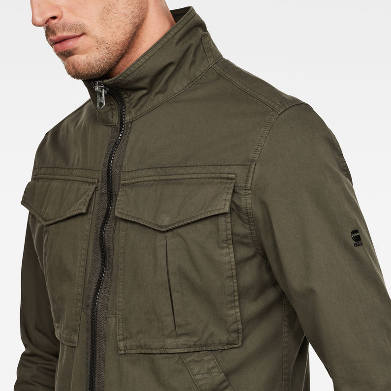 G-STAR® Vodan Army Jacket Grey detail shot