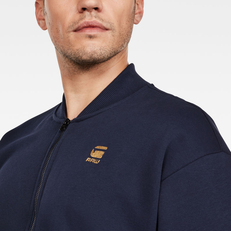 G-Star RAW® Togrul Stor Bomber Sweater Dark blue detail shot