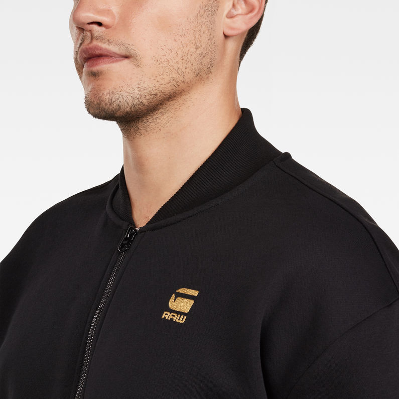 G-Star RAW® Togrul Stor Bomber Sweat Black detail shot