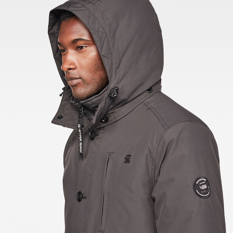 G-STAR® Vodan Padded Hooded Jacket Negro detail shot