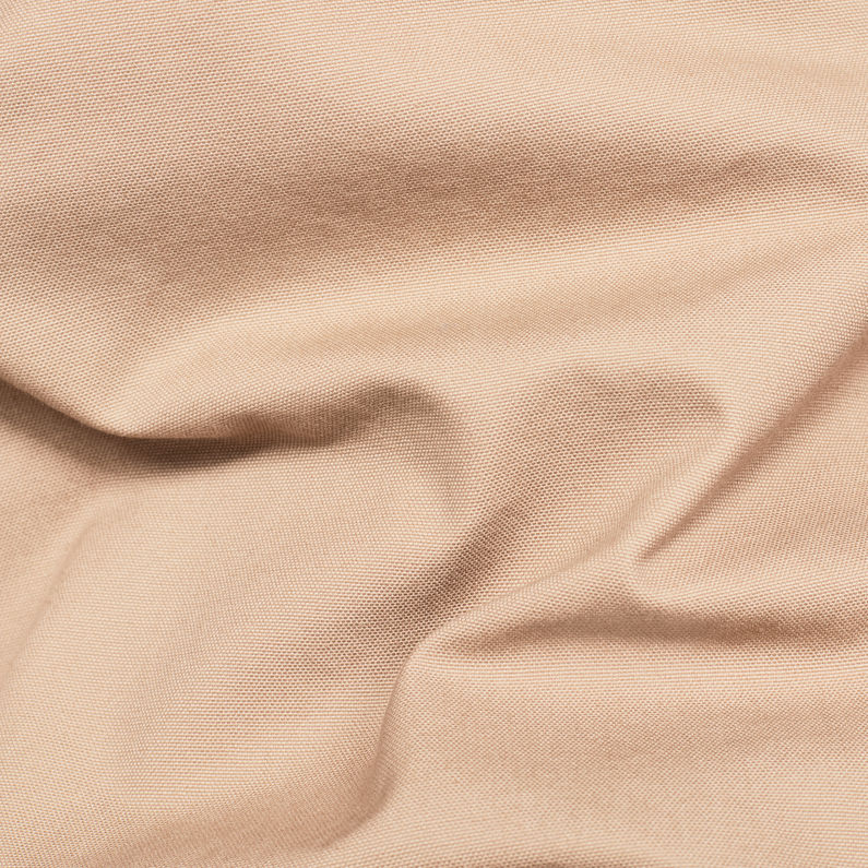 G-STAR® Garber Canvas Teddy Overcoat Marrón fabric shot