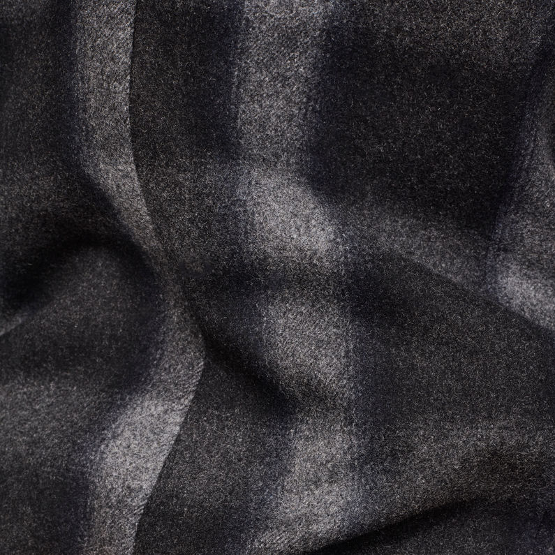 G-Star RAW® Minor SB Wool Check Coat Grey fabric shot