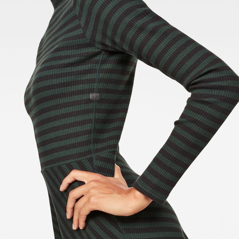 G-Star RAW® Xinva Slim Flare Funnel Dress Schwarz