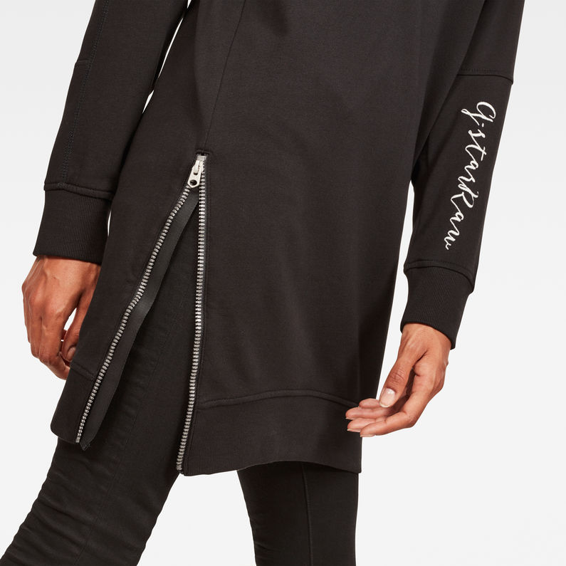 G-Star RAW® Ilou Zip Sweat Dress Black