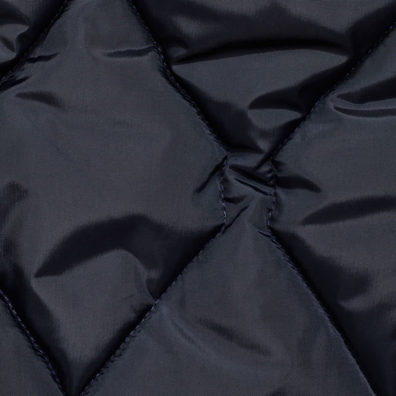 G-Star RAW® Whistler Meefic Quilted Bomber Dark blue fabric shot