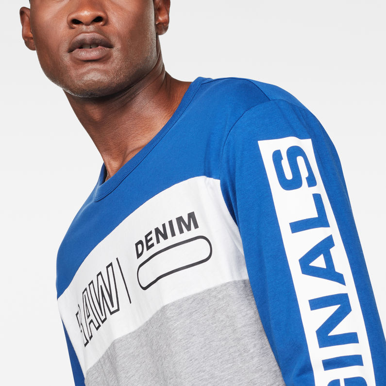 G-Star RAW® Graphic 11 Regular T-Shirt Medium blue detail shot
