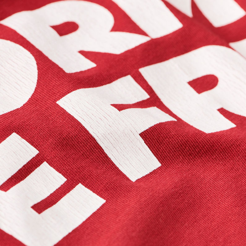 G-Star RAW® Graphic 5 Pocket T-Shirt Red