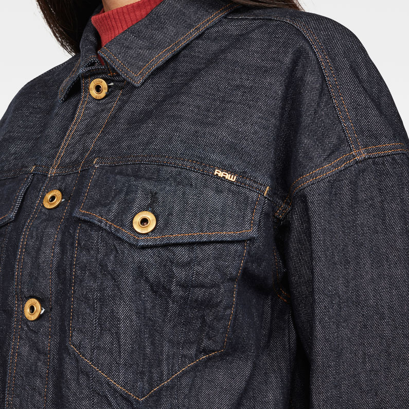G-Star RAW® D-Staq Cropped Jacket Dark blue detail shot