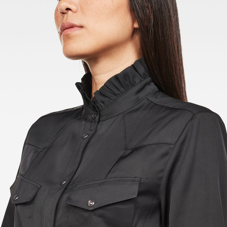 G-Star RAW® Tacoma Straight Frill Shirt Black