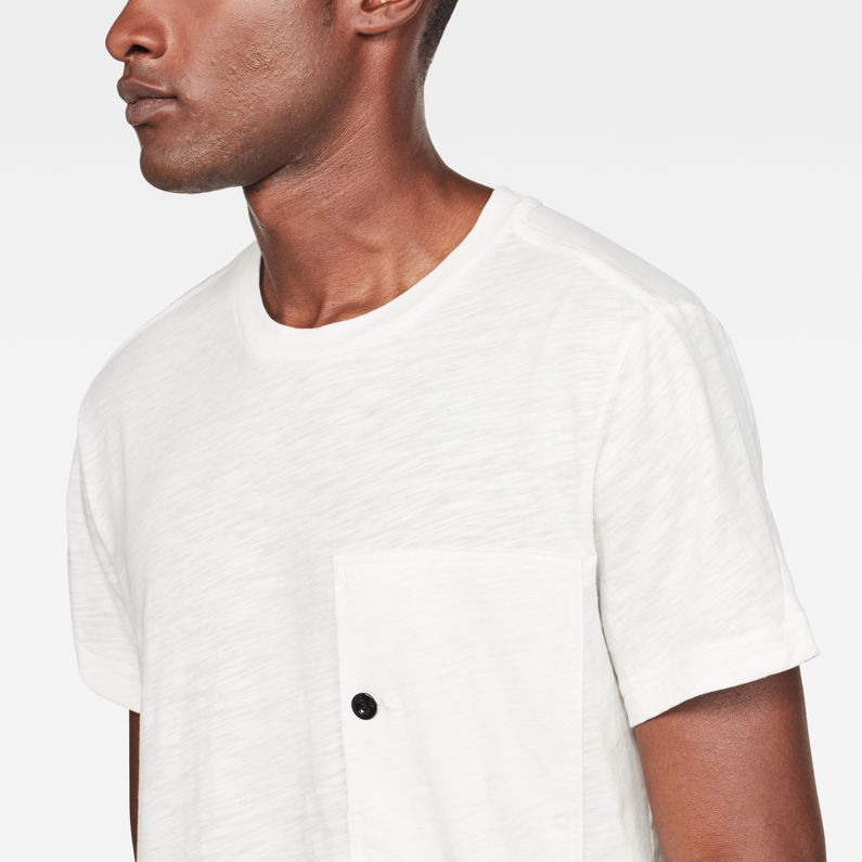 G-Star RAW® Stalt New Regular T-Shirt Beige detail shot