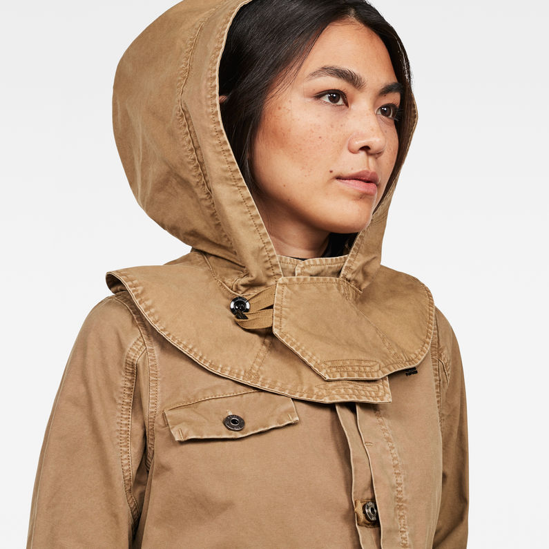 G-Star RAW® Officer Cropped Jacket Brun detail shot