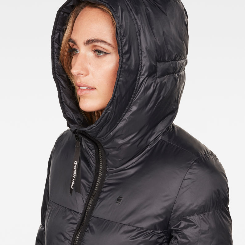 G-Star RAW® Whistler A-Line Jacket Zwart detail shot