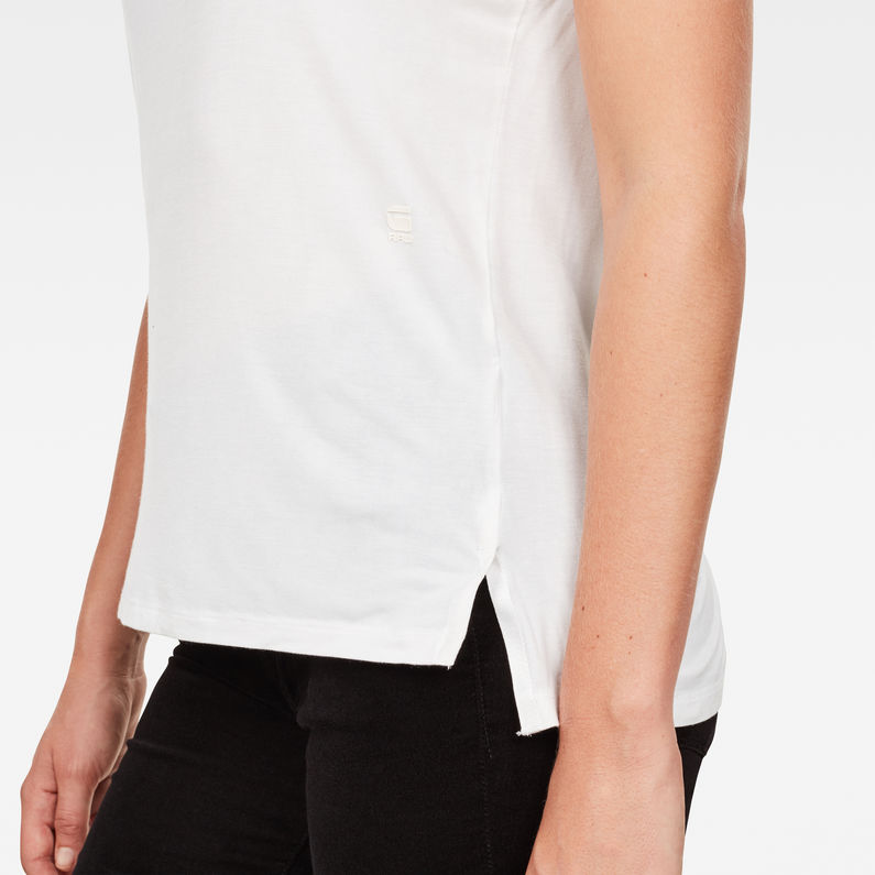 G-Star RAW® Zajla Straight T-Shirt White detail shot