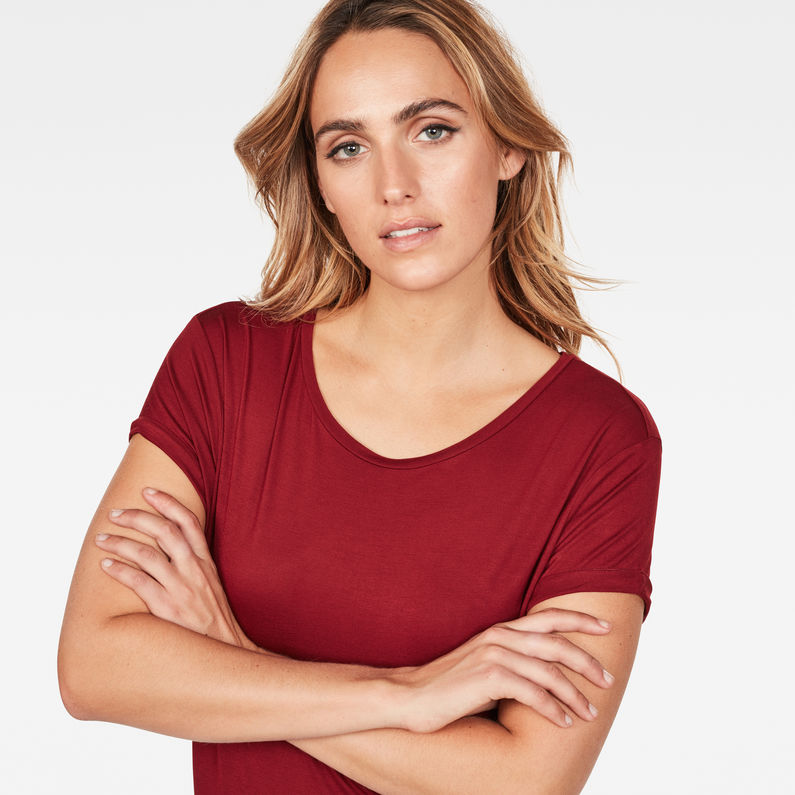 G-Star RAW® Zajla Straight T-Shirt Red detail shot