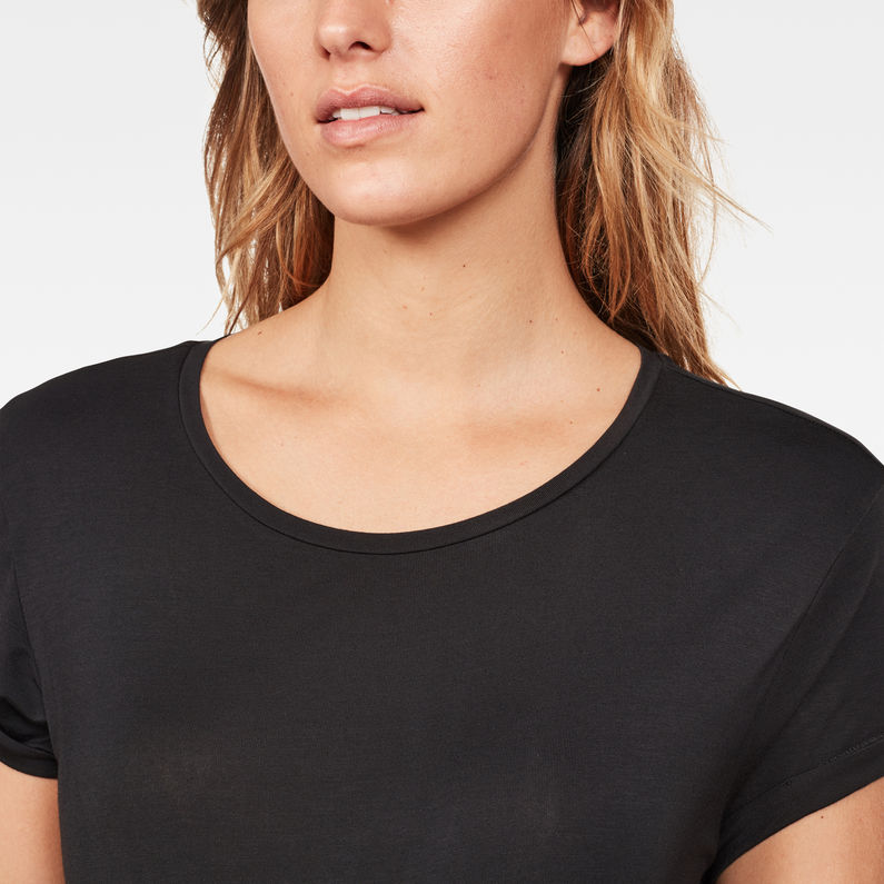 G-Star RAW® Zajla Straight T-Shirt Black detail shot