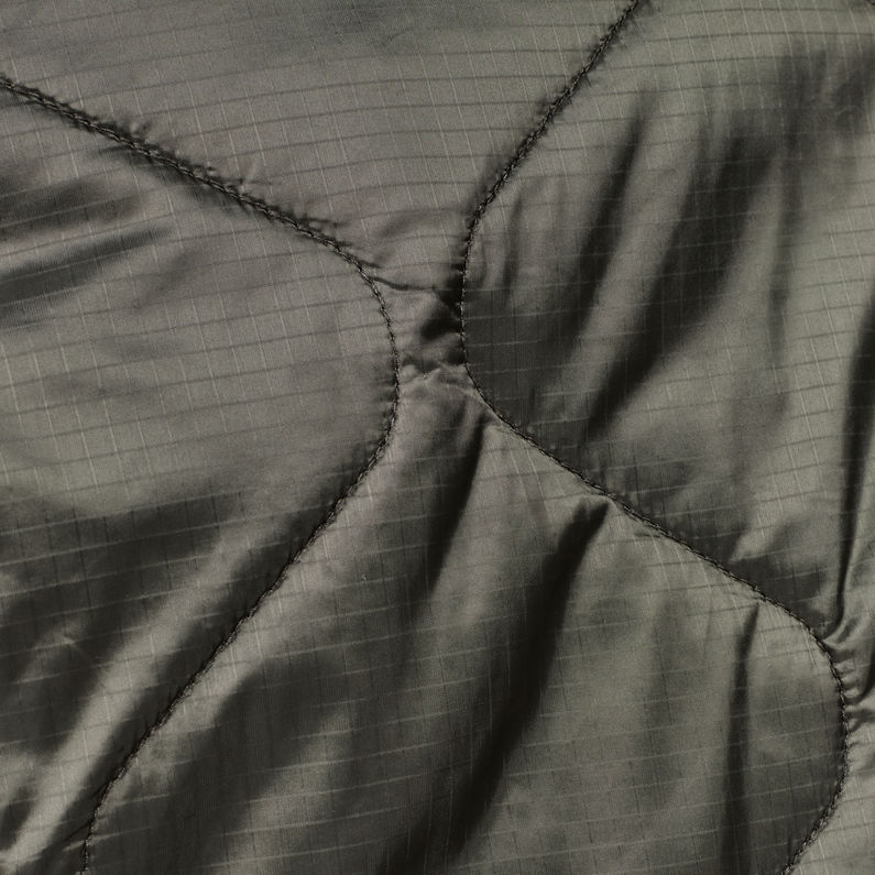 G-Star RAW® Vodan Quilted Parka Grey fabric shot