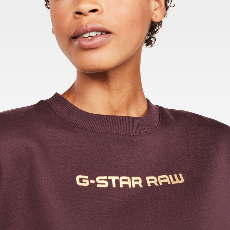 G-Star RAW® Dedda Sweater Violet detail shot