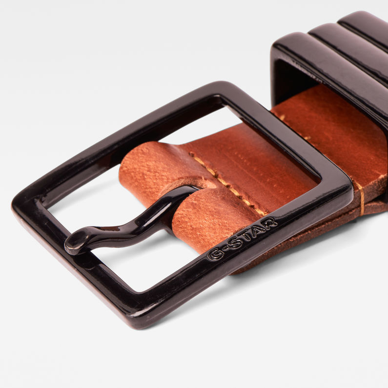G-Star RAW® Wukah Belt Brown detail shot buckle