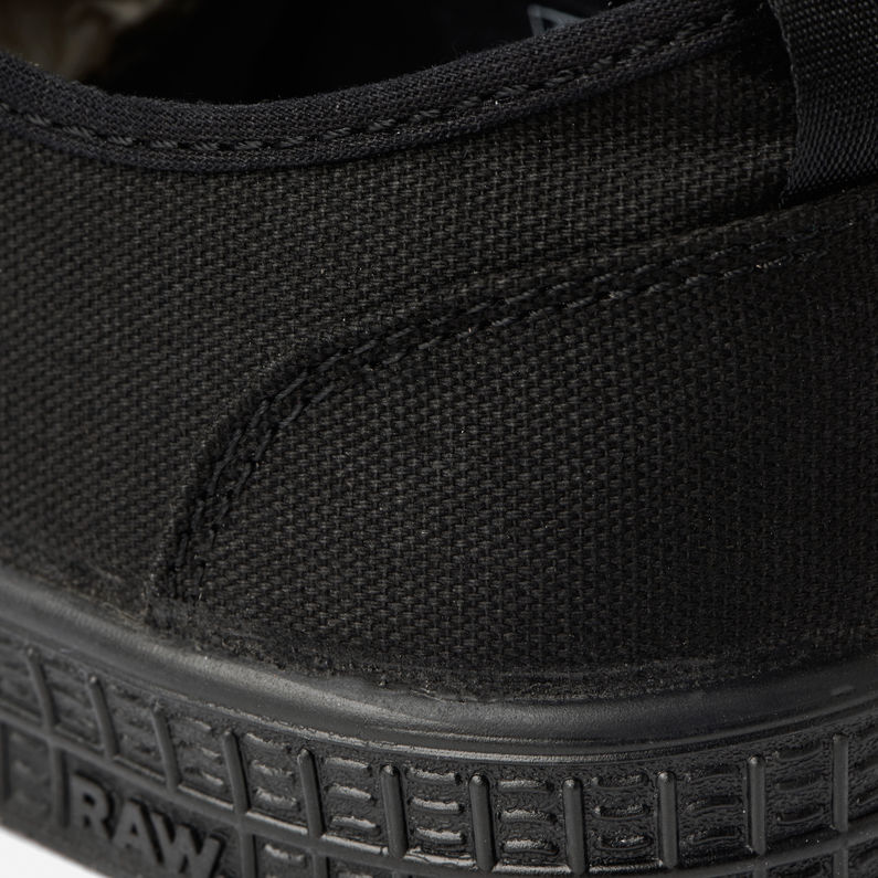 G-Star RAW® Rovulc Zip Low Sneaker Black fabric shot