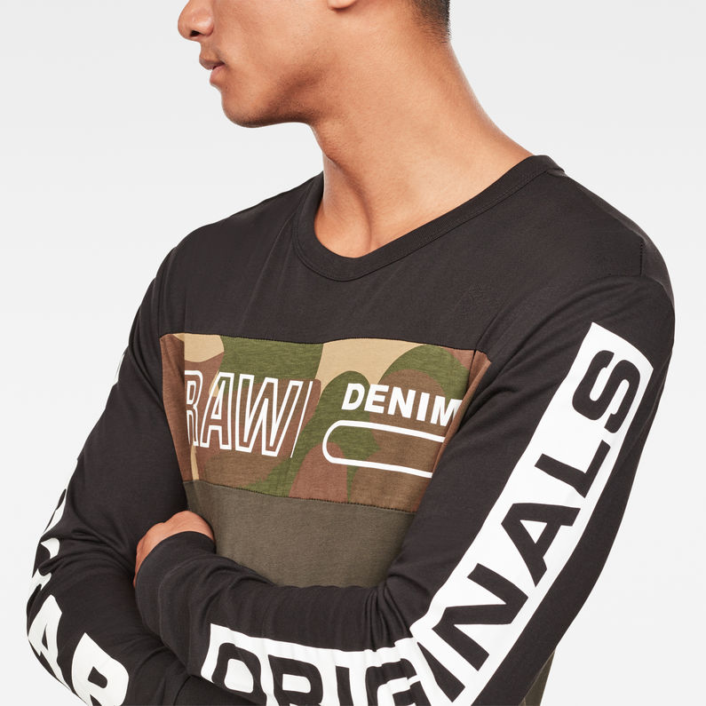 G-Star RAW® Graphic 12 Regular T-Shirt Noir