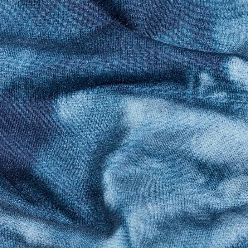 G-Star RAW® Cyrer Water Hooded Sweat Medium blue fabric shot