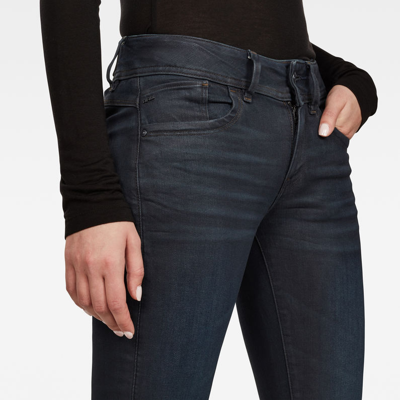 G-STAR® Lynn Mid Waist Skinny Jeans Black