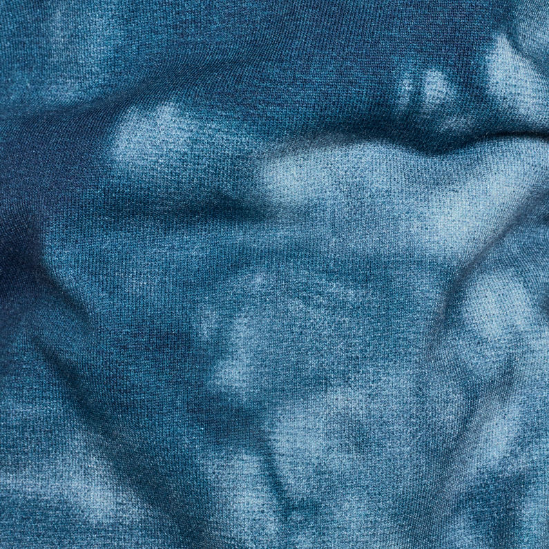 G-Star RAW® Cheiri Water Hooded Sweat Midden blauw fabric shot