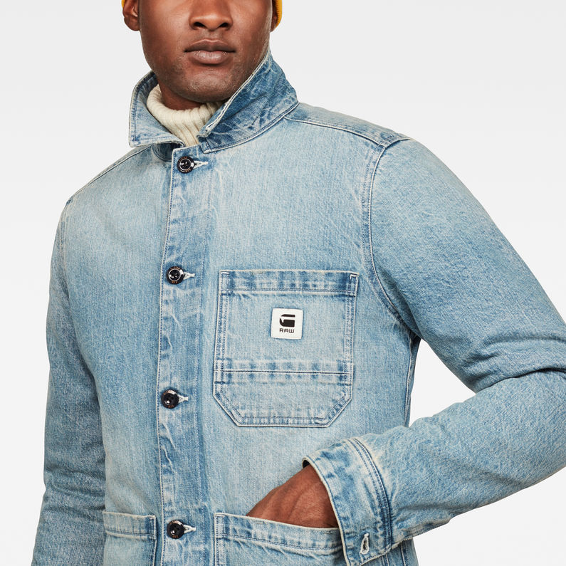 G-Star RAW® Blake Padded Jacket Medium blue detail shot