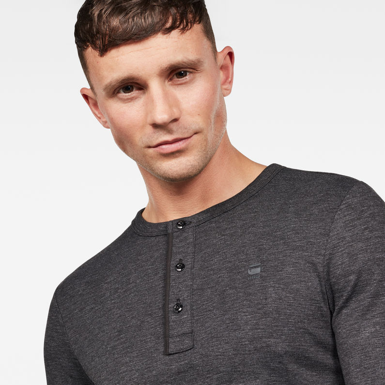 G-Star RAW® Core Granddad T-Shirt Black detail shot