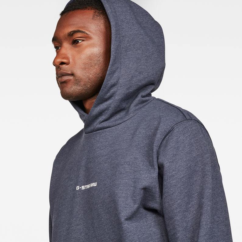 G-STAR® Swando Hooded Sweater Dark blue detail shot