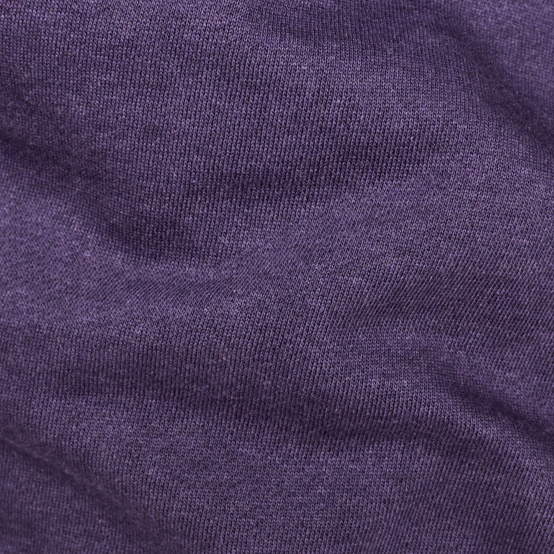 G-STAR® Flemster Relaxed Cropped Hooded Sweater Purple fabric shot