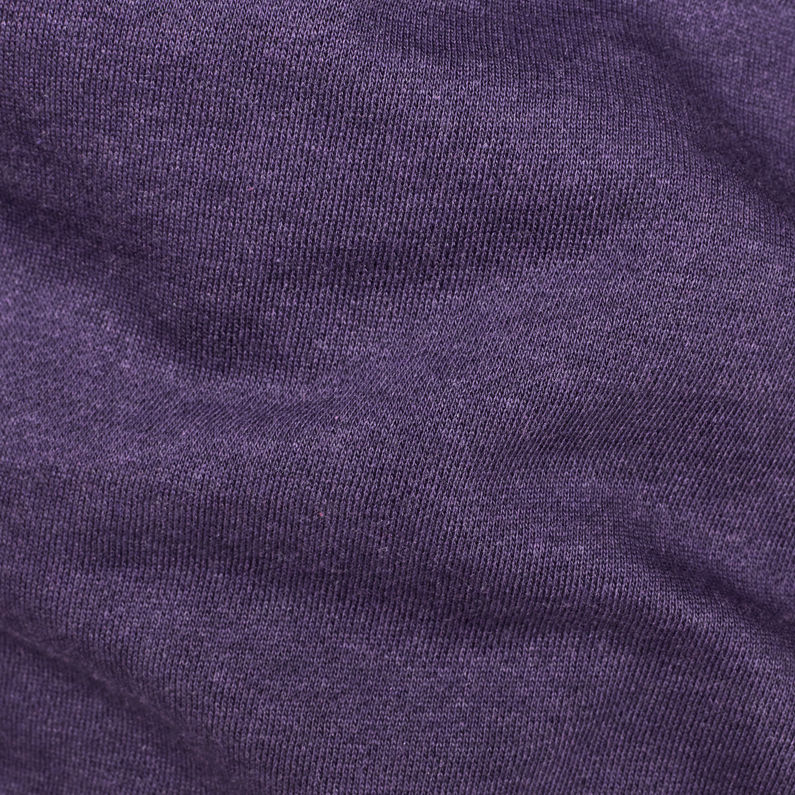 G-Star RAW® Flemster Relaxed Cropped Hooded Sweater Purple fabric shot