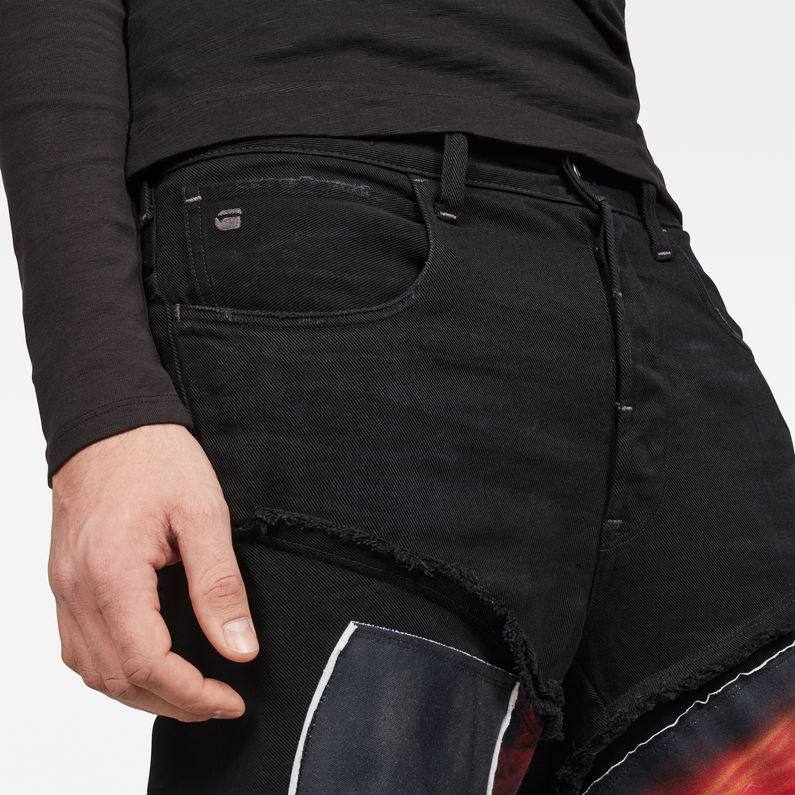 G-Star RAW® Spiraq RFTP Patches Eclipse 3D Slim Jeans  Zwart