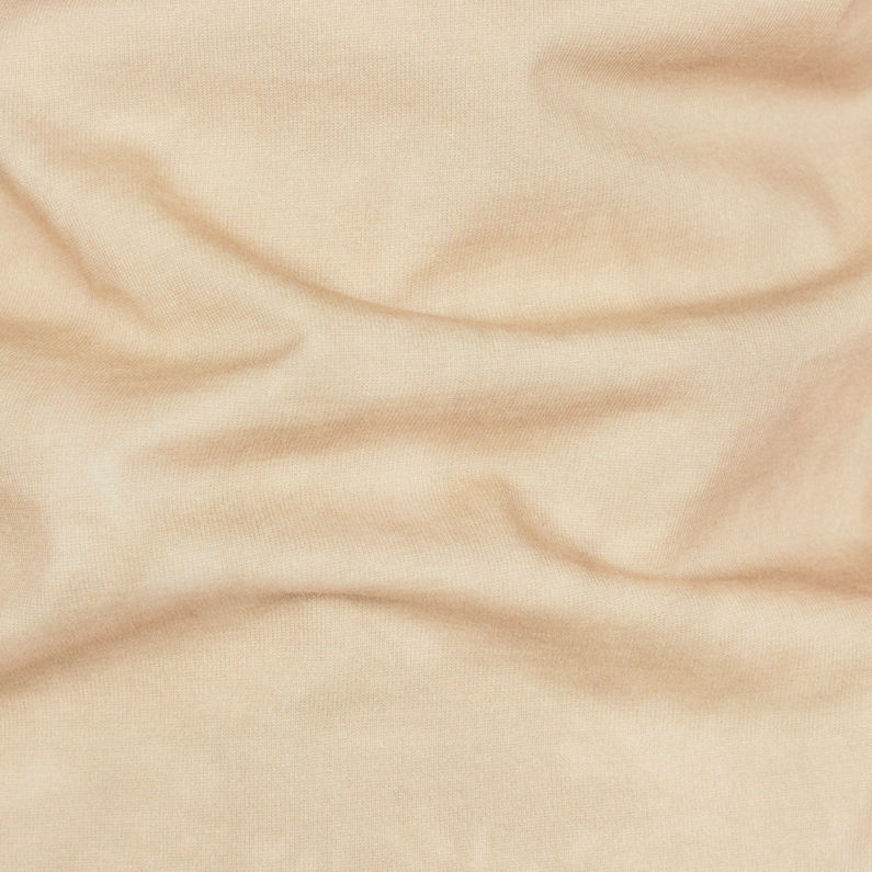 G-Star RAW® Cheiri Earth Straight T-Shirt Beige fabric shot