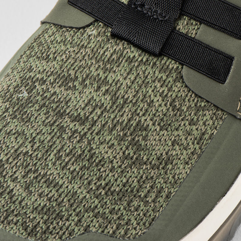 G-Star RAW® Rackam Deline Sneakers Green fabric shot