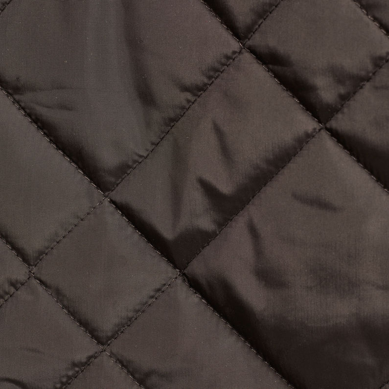 G-Star RAW® Blake Quilted Vest Noir fabric shot