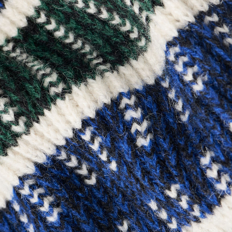 G-STAR® Rib Jacquard Scarf Azul oscuro