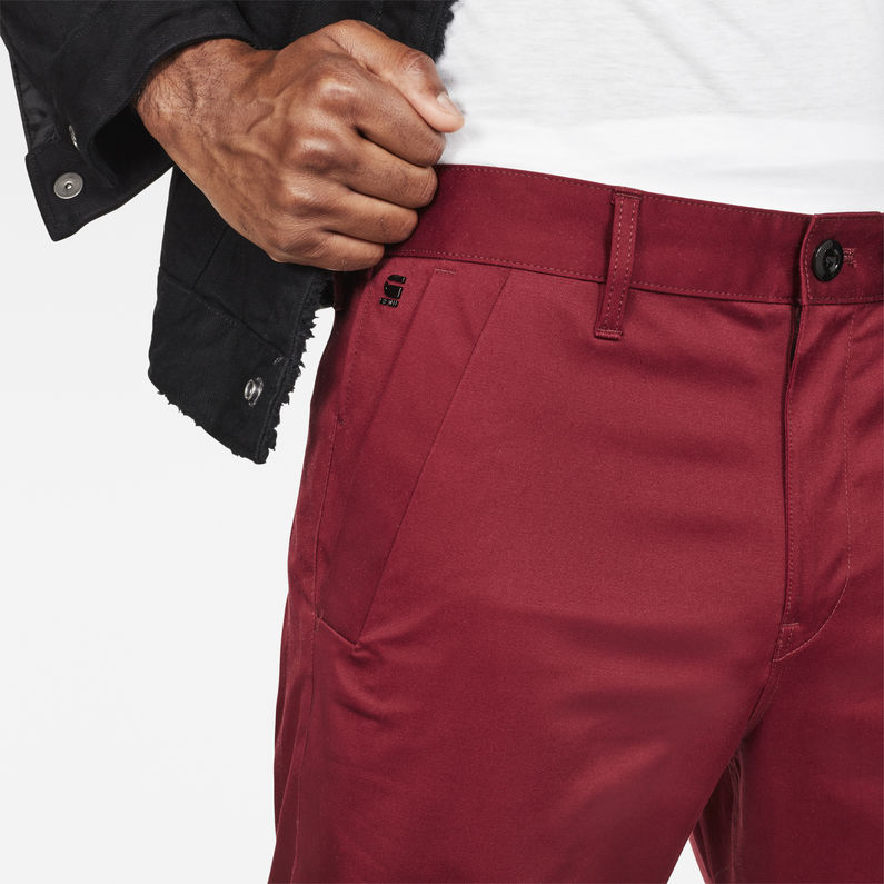 G-STAR® Bronson Slim Chino Rot detail shot