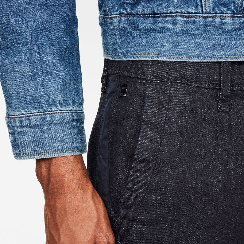 G-Star RAW® Pantalon Bronson Tuxedo Slim Bleu foncé detail shot