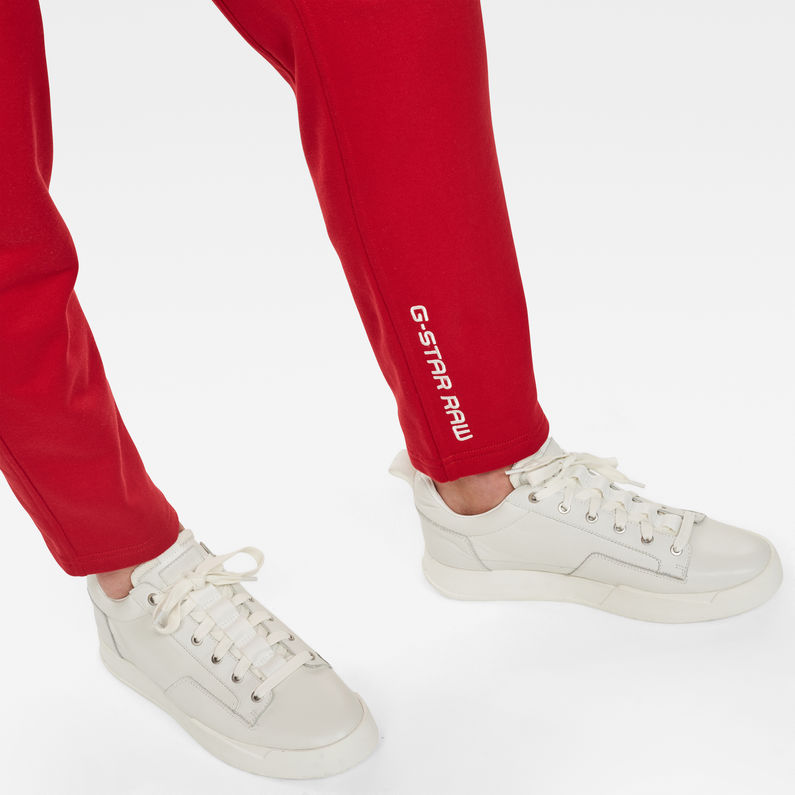 G-STAR® Chinese NY Slim Cropped Sweat Pant Red detail shot