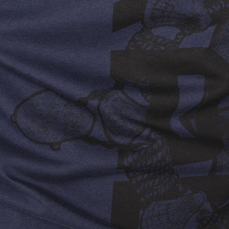 G-Star RAW® Graphic 1 T-Shirt Dark blue fabric shot