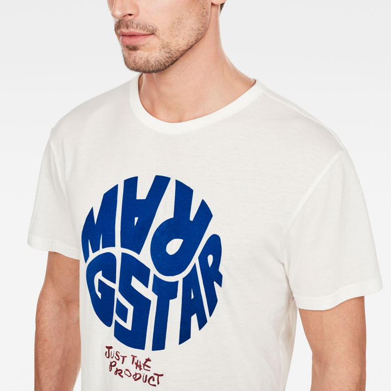 G-Star RAW® Graphic 6 T-Shirt Beige detail shot