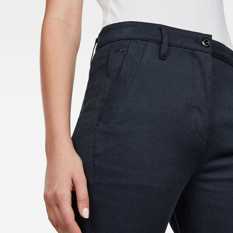 G-Star RAW® Bronson High Waist Skinny Pants Dark blue detail shot
