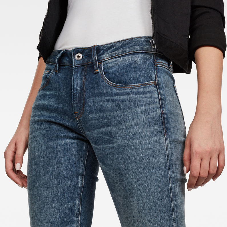 G-Star RAW® 3301 Deconstructed Mid Waist Straight Jeans Azul intermedio