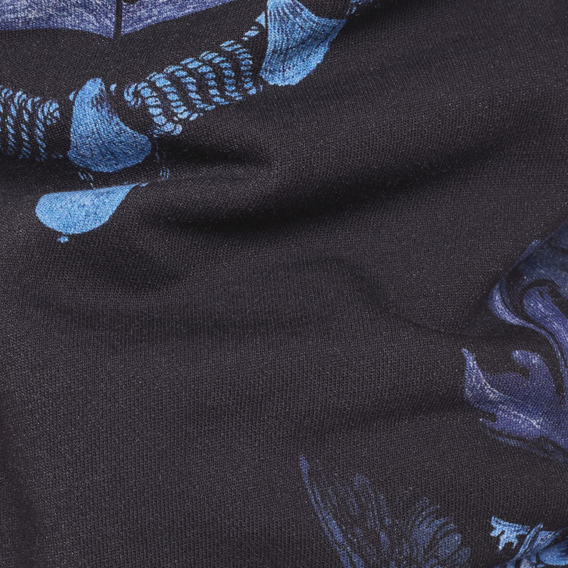 G-Star RAW® Graphic Shield 2 Xzula Sweater Bleu foncé fabric shot