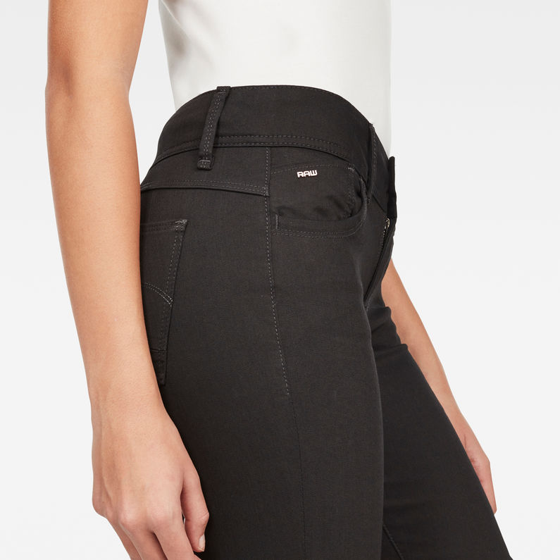 G-STAR® Lynn Deconstructed Mid Waist Skinny Jeans Black