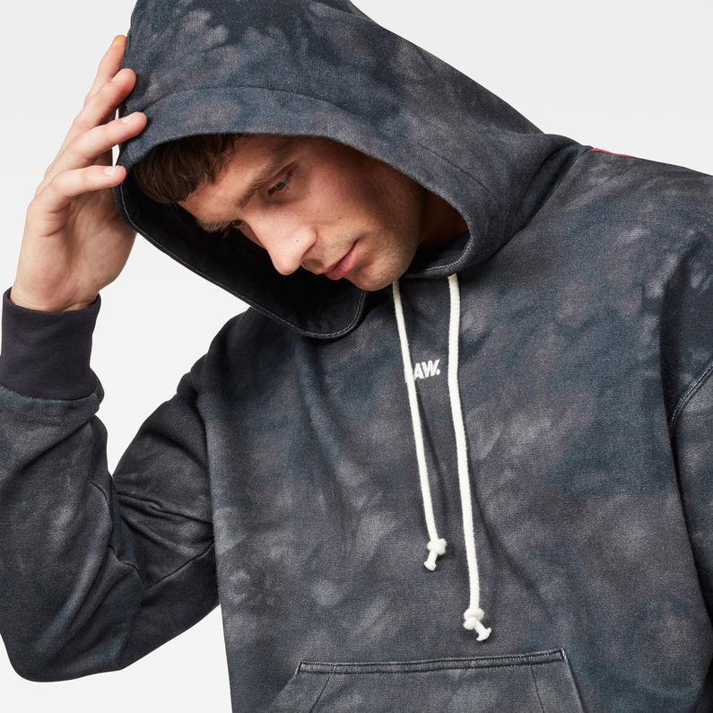 G-Star RAW® Cyrer Eclipse Hooded Sweat Schwarz detail shot